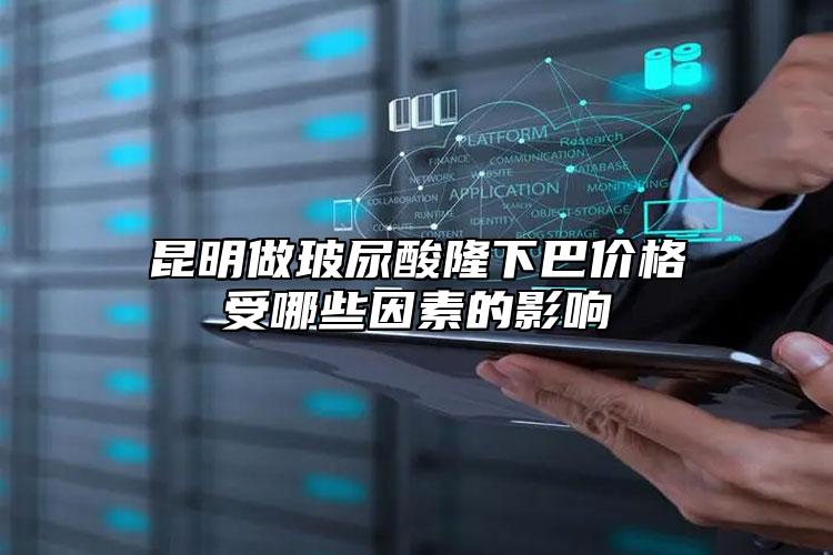 昆明做玻尿酸隆下巴價(jià)格受哪些因素的影響